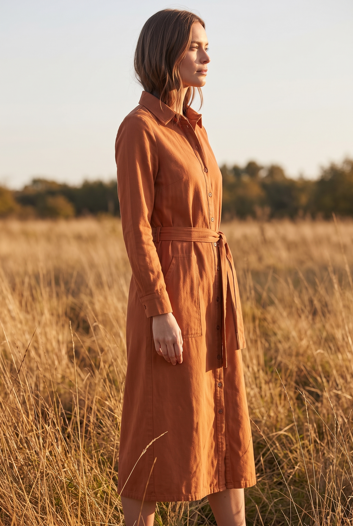 The Verbena Midi in Terracotta, side