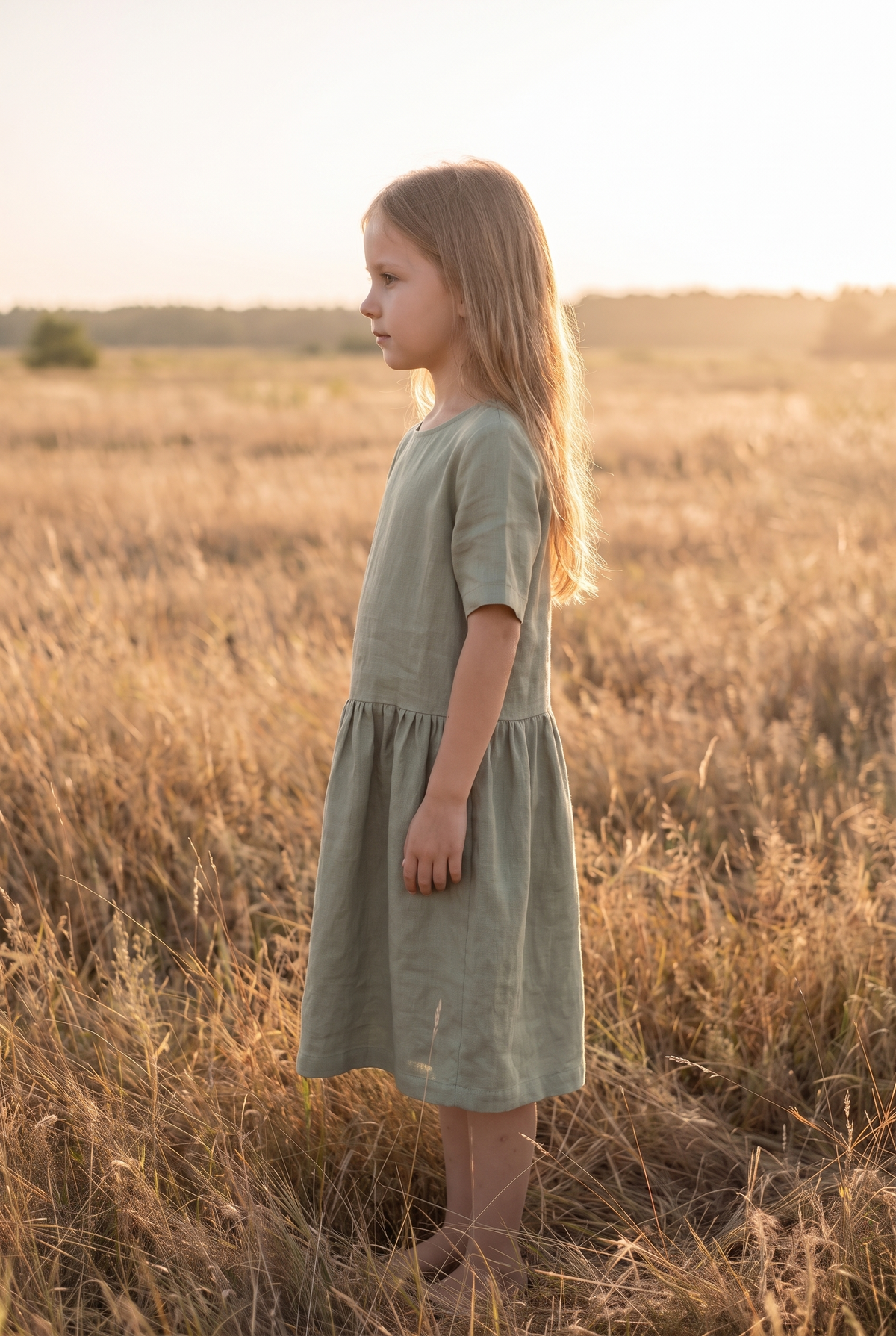 The Willow Mini in Sage, side