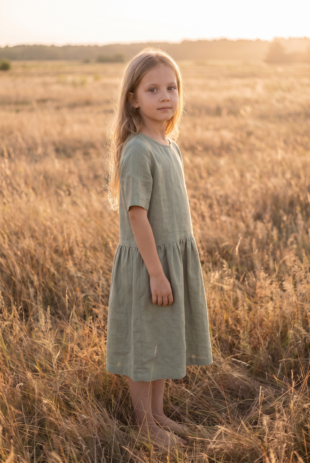 The Willow Mini in Sage, three quarter view