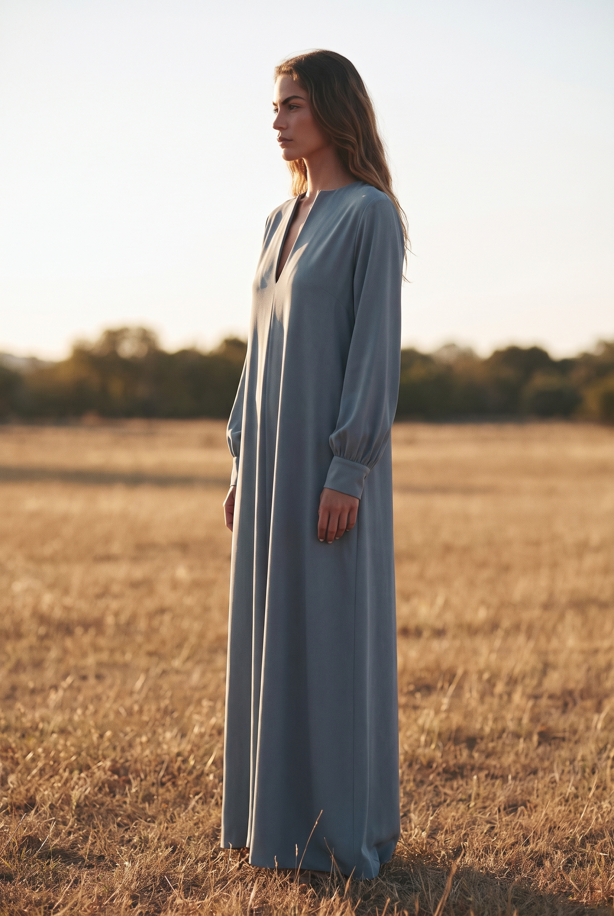 The Wren Maxi in Slate, side