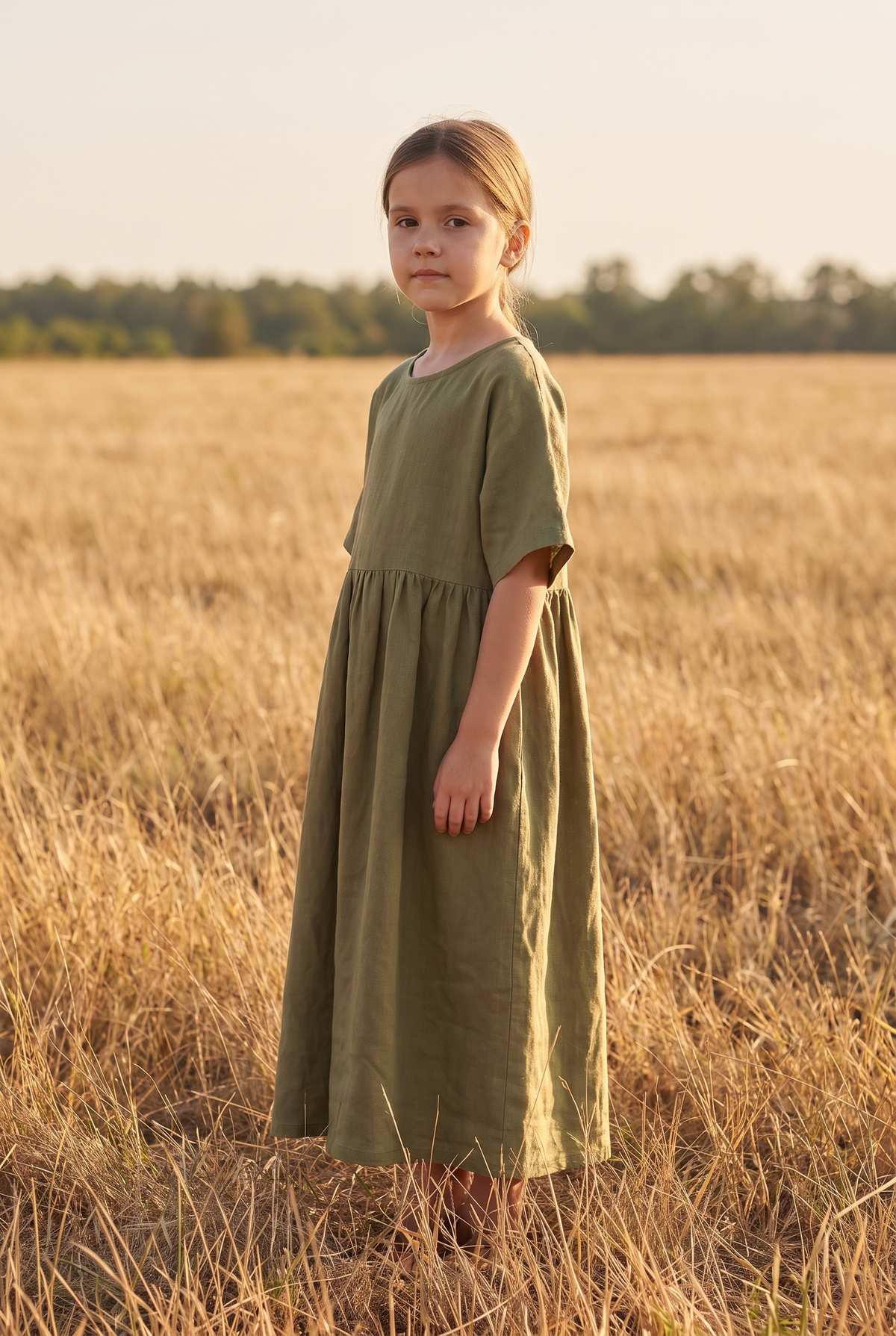 The Yarrow Mini in Olive, three quarter view