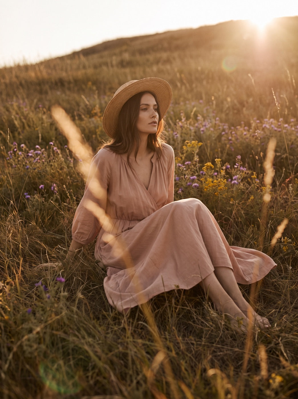 Blush among the wildflowers